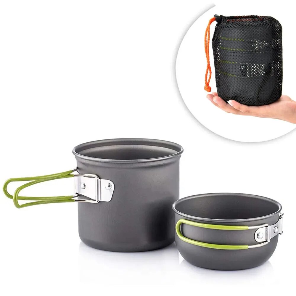 Camping Cooking Recipes - Zestaw naczyń kempingowych Ultralekki zestaw garnków