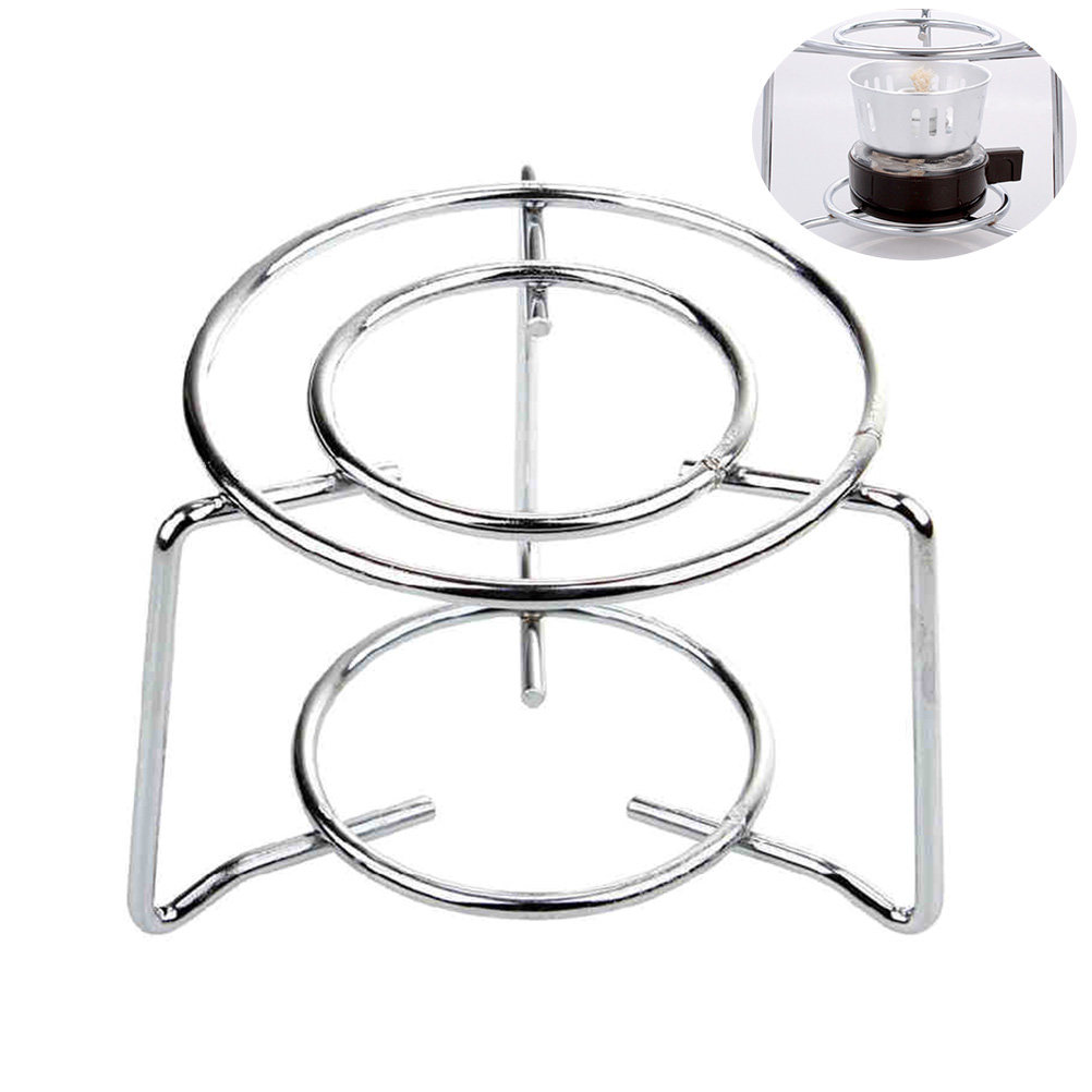 Camping Cooking Alcohol - Stalowa, okrągła podstawka pod kuchenkę, stabilna,