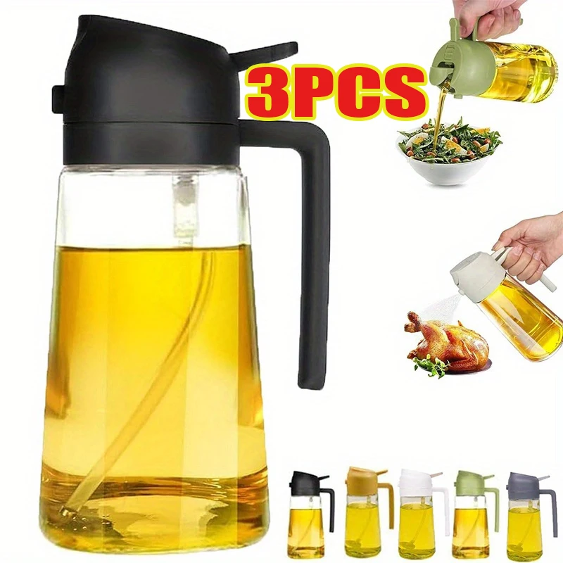 Camping Cooking Oil Bottle - Spray do oleju 2w1, plastikowa butelka