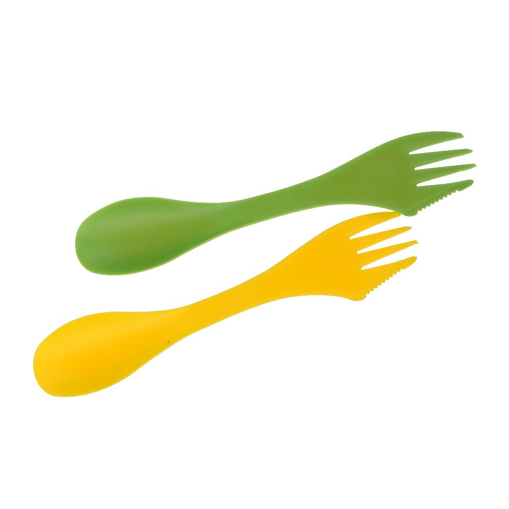 Camp Spork Set - Wielofunkcyjny zestaw sztućców kempingowych (spork, widelec,
