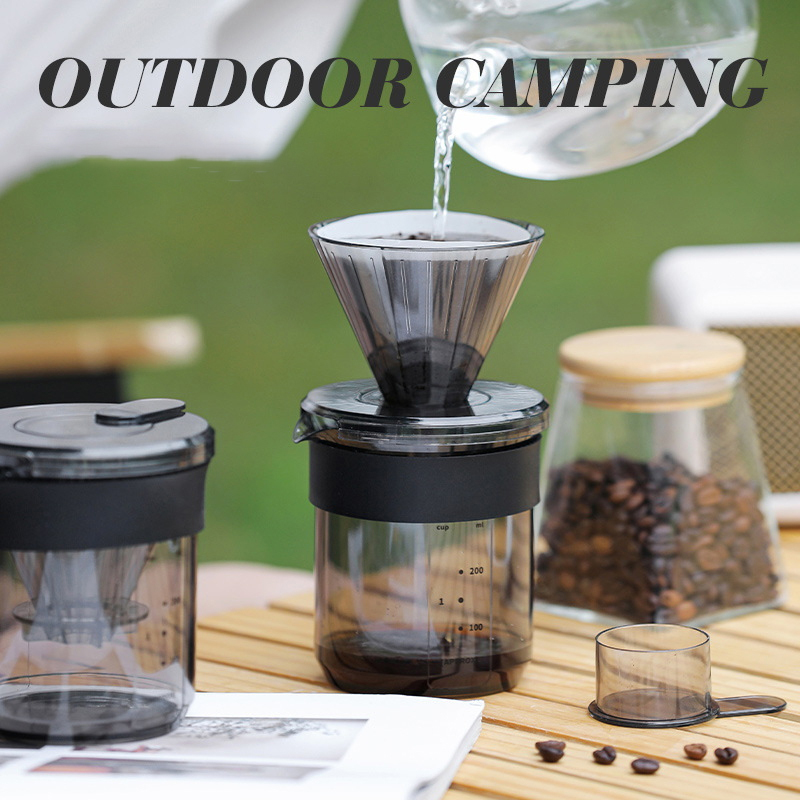 Camping Cooking Accessories - Ręcznie gotowany kawowy dzbanek 3w1 z