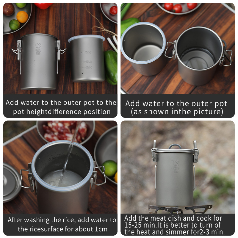 KEITH Czajnik do gotowania ryż – Camping Cooking Accessories recenzja i cena