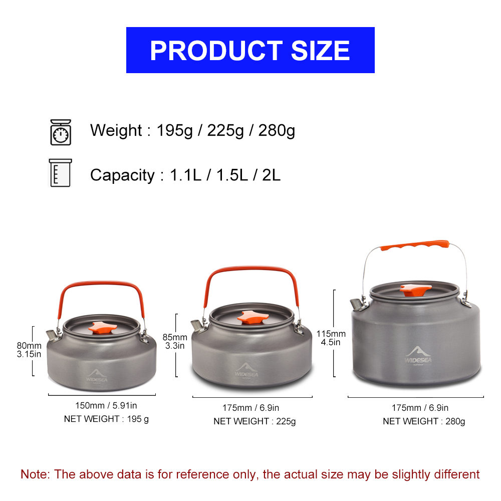 Veduea 1.1L 2L1.5L Camping cza – Camping Cooking Kit recenzja i cena