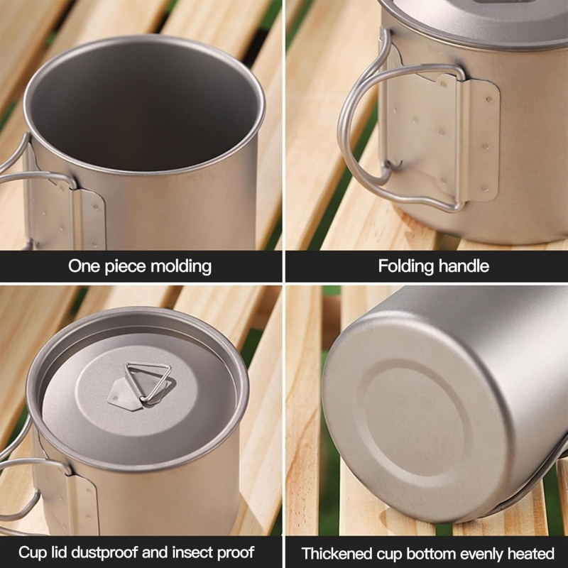 Tytanowy kubek turystyczny ze  – Camping Cooking Recipes recenzja i cena