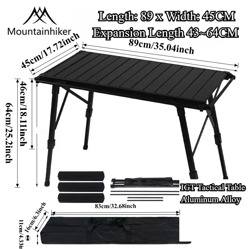 Stół kempingowy IGT 3/4 z alum – Camping Cooking Table recenzja i cena
