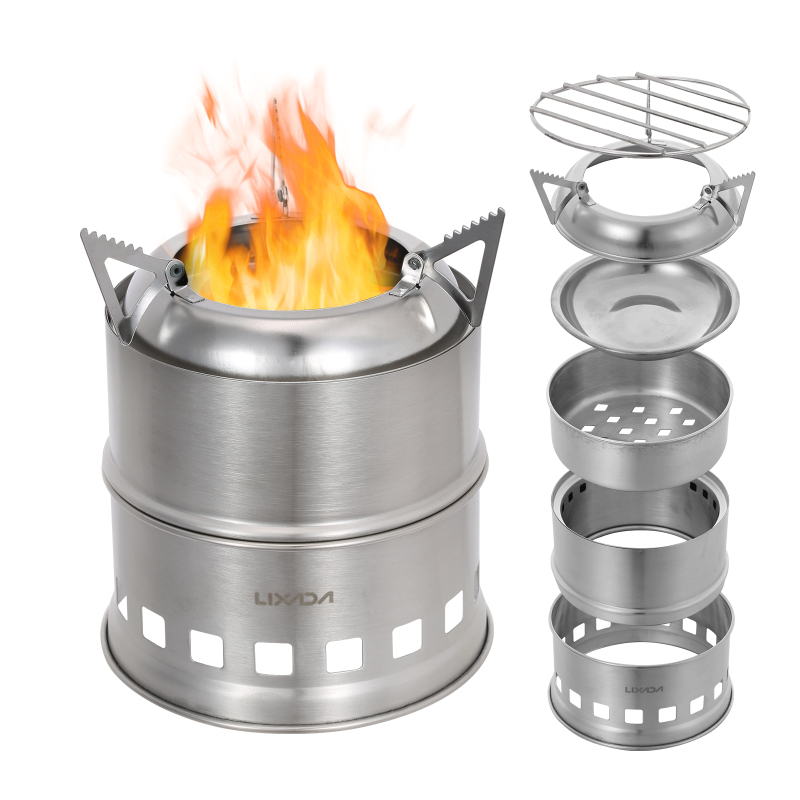 Lixada Piec na drewno ze stali – Camping Cooking Alcohol recenzja i cena