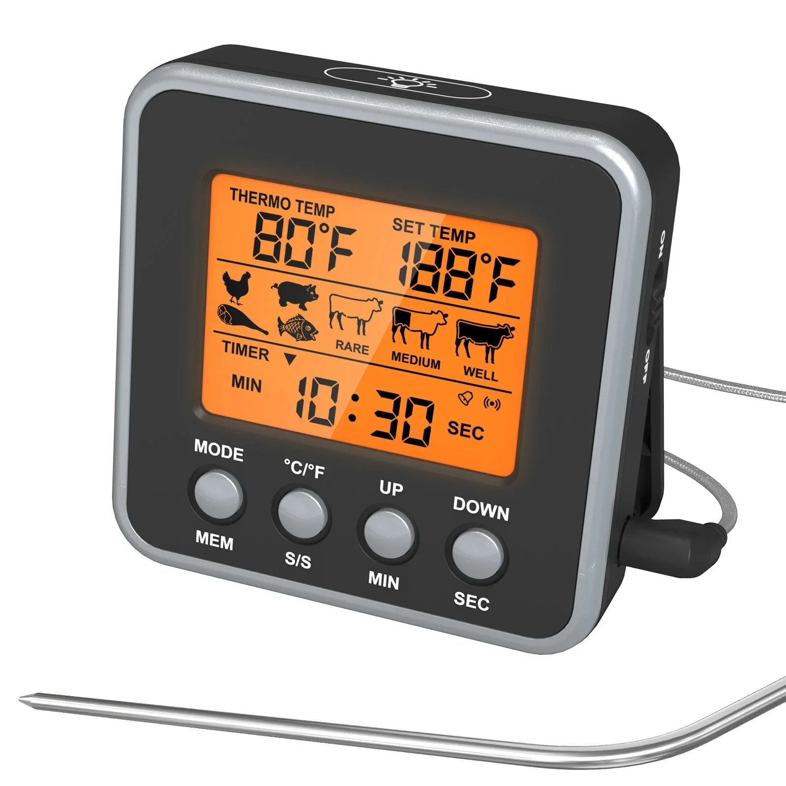 Termometr do mięsa LCD, cyfrow – Meat Thermometer Camp recenzja i cena