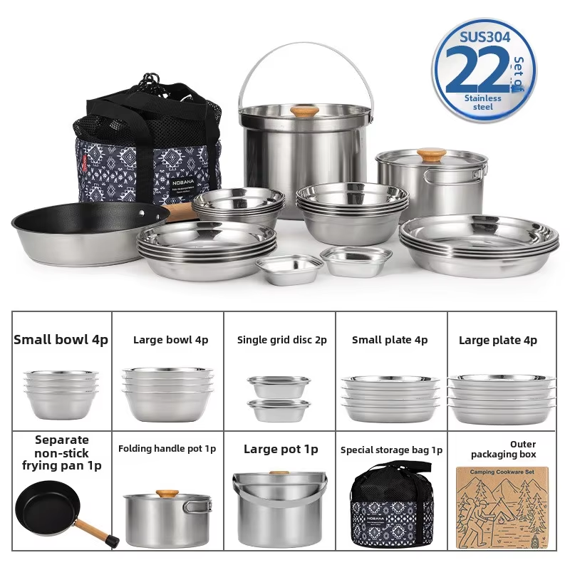 NOBANA najnowszy zestaw garnkó – Camping Cooking Recipes recenzja i cena