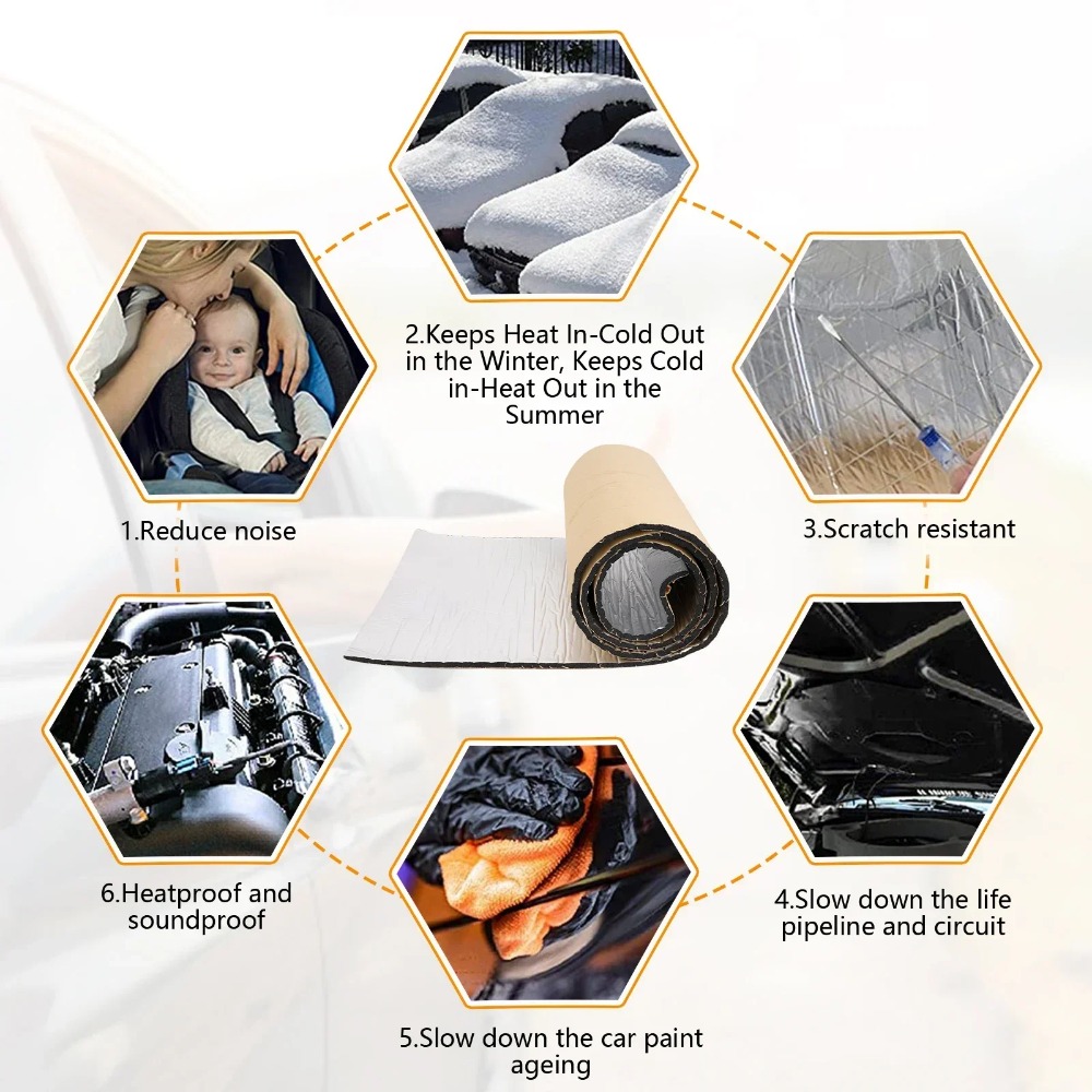 5/10MM wygłuszacz dźwięku mata – Aluminum Foil Heavy Duty recenzja i cena