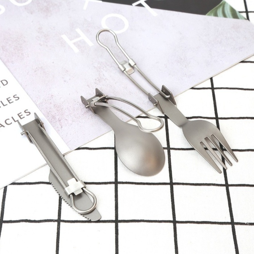 Półpolerowany Tytanowy Składan – Camp Spork Set recenzja i cena