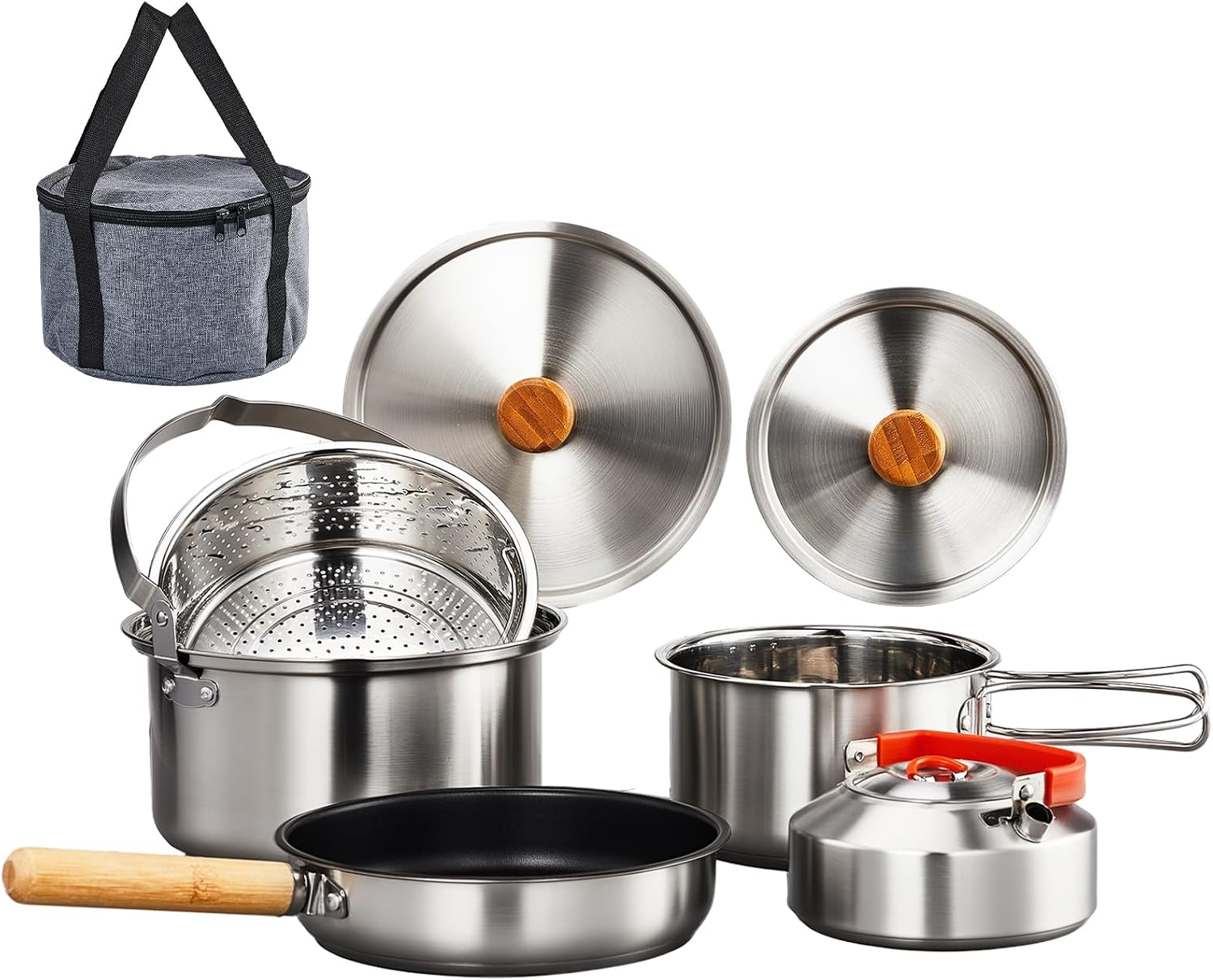 6-częściowy zestaw naczyń kuch – Camping Cooking Bag recenzja i cena