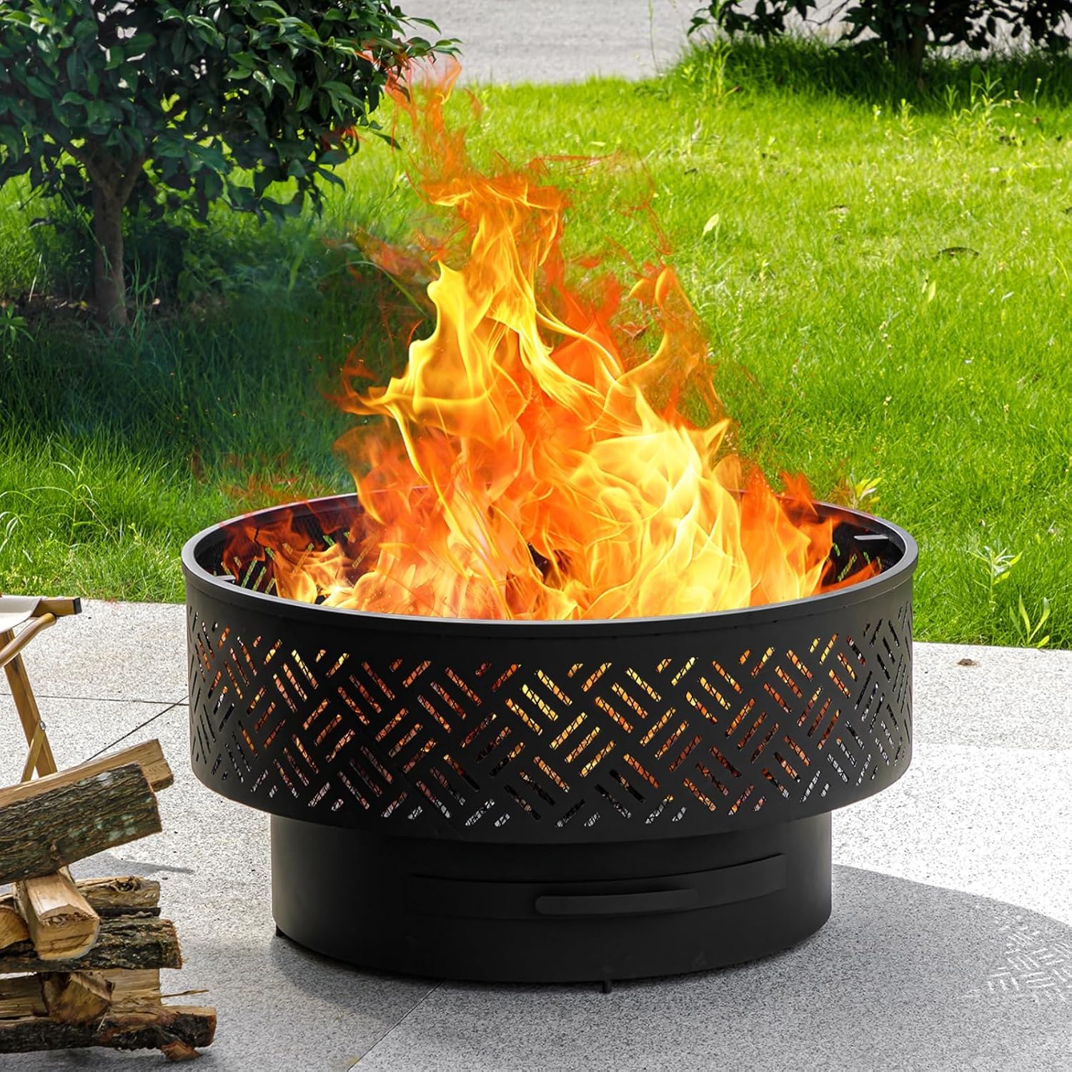 Okrągły metalowy stół do palen – Camping Cooking Table recenzja i cena