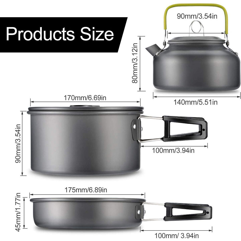 Zestaw naczyń kuchennych do bi – Camping Cooking Accessories recenzja i cena