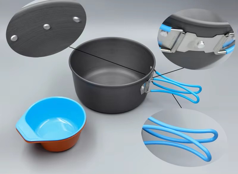 Naczynia kempingowe Zestaw gar – Camping Cooking Kit recenzja i cena