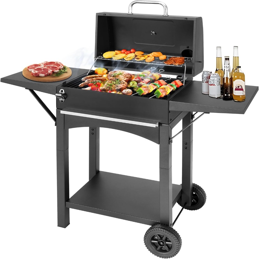 Grill węglowy z bocznymi stojk – Camping Cooking Table recenzja i cena
