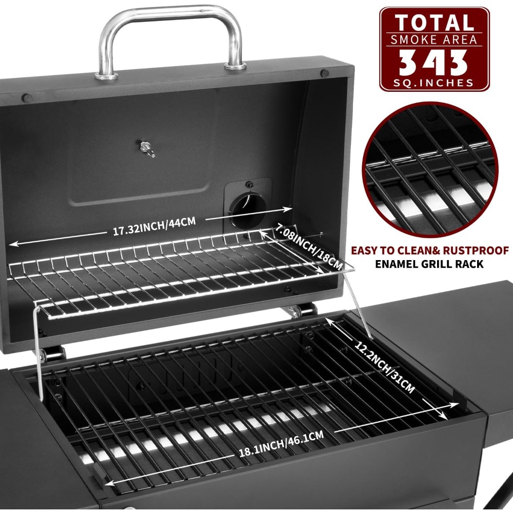 Grill węglowy z bocznymi stojk – Camping Cooking Table recenzja i cena